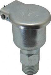 Gits - 11/32 Ounce Capacity, 1/4-18 Thread, Steel, Zinc Plated, Brazed Body Oil Cup - 2" High, 3/8" Thread Length, Gravity Feed - Apex Tool & Supply