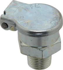 Gits - 3/64 Ounce Capacity, 1/8-27 Thread, Steel, Zinc Plated, Hexagon Body Oil Cup - 15/16" High, 7/16" Thread Length, Gravity Feed - Apex Tool & Supply