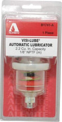Alemite - 1.22 Ounce Reservoir Capacity, 1/8 NPTF Thread, Steel, Spring-Loaded, Grease Cup and Lubricator - -40 to 65.56°C Operating Temp, 0.15 to 0.24 Bar Operating Pressure - Apex Tool & Supply