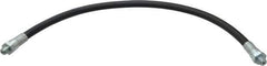 Alemite - 18" Long, 6,000 psi Operating Pressure, Thermoplastic Grease Gun Hose - 1/8 NPTF, 12,000 psi Burst Pressure - Apex Tool & Supply