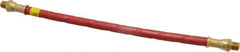 Alemite - 12" Long, 4,800 psi Operating Pressure, Elastomeric Grease Gun Hose & Coupler Assembly - 1/8 NPTF, 12,000 psi Burst Pressure - Apex Tool & Supply