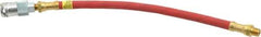 Alemite - 12" Long, 4,800 psi Operating Pressure, Grease Gun Hose & Coupler Assembly - 1/8 NPT - Apex Tool & Supply