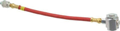 Alemite - 12" Long, 4,800 psi Operating Pressure, Grease Gun Hose & Coupler Assembly - 1/8 NPTF, Includes Swivel - Apex Tool & Supply