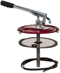 Alemite - Grease Lubrication 5 Strokes/oz Flow Steel, Aluminum & Stainless Steel Lever Hand Pump - For 35 Lb Container - Apex Tool & Supply