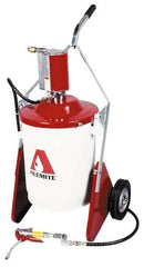 Alemite - Grease Lubrication 4.5 Lb/min Flow Steel, Aluminum, Stainless Steel Air-Operated Pump - For 70 Lb Container - Apex Tool & Supply