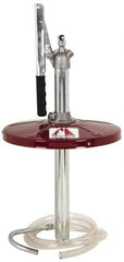 Alemite - Oil Lubrication 0.38 Strokes/oz Flow Steel, Aluminum & Stainless Steel Lever Hand Pump - For 25 to 35 Lb Container - Apex Tool & Supply