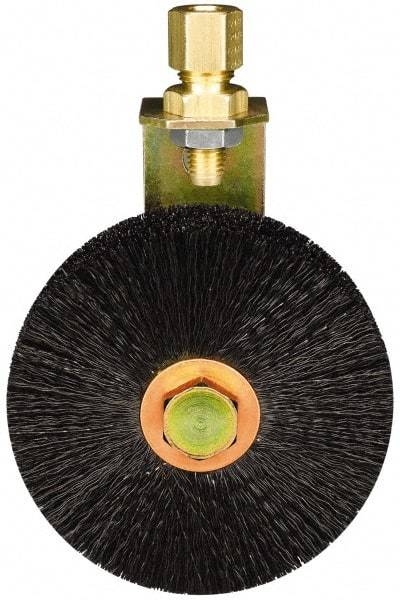 Trico - 3" Width/Diam, Oil Reservoir Lubrication Brushes - 250°F, Straight Shank - Apex Tool & Supply