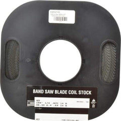 M.K. MORSE - 1/4" x 100' x 0.025" Carbon Steel Band Saw Blade Coil Stock - 14 TPI, Toothed Edge, Raker Set, Flexible Back, Constant Pitch, - Apex Tool & Supply