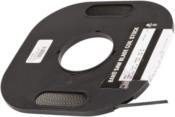 M.K. MORSE - 1/4" x 100' x 0.025" Carbon Steel Band Saw Blade Coil Stock - 18 TPI, Toothed Edge, Raker Set, Flexible Back, Constant Pitch, - Apex Tool & Supply