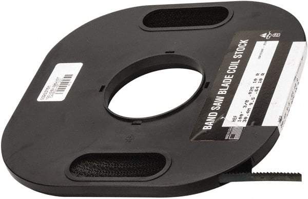 M.K. MORSE - 3/8" x 100' x 0.025" Carbon Steel Band Saw Blade Coil Stock - 10 TPI, Toothed Edge, Raker Set, Flexible Back, Constant Pitch, - Apex Tool & Supply