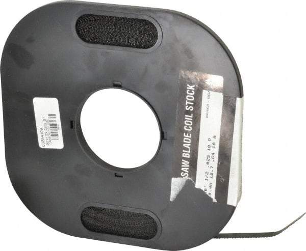 M.K. MORSE - 1/2" x 100' x 0.025" Carbon Steel Band Saw Blade Coil Stock - 10 TPI, Toothed Edge, Raker Set, Flexible Back, Constant Pitch, - Apex Tool & Supply