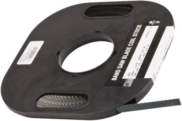 M.K. MORSE - 1/2" x 100' x 0.025" Carbon Steel Band Saw Blade Coil Stock - 14 TPI, Toothed Edge, Raker Set, Flexible Back, Constant Pitch, - Apex Tool & Supply