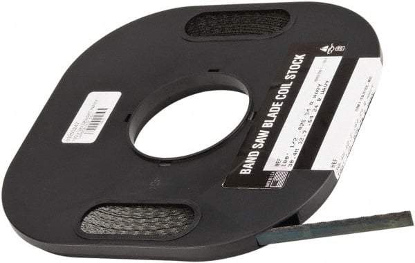 M.K. MORSE - 1/2" x 100' x 0.025" Carbon Steel Band Saw Blade Coil Stock - 24 TPI, Toothed Edge, Wavy Set, Flexible Back, Constant Pitch, - Apex Tool & Supply