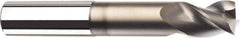 SGS - 1/2", 2 Flute, Single End, Solid Carbide, 0.02" Corner Radius End Mill - 3" OAL, 45° Helix, Right Hand Flute, 3/4" LOC, Right Hand Cut, 1-1/2" Extended Reach - Apex Tool & Supply
