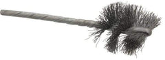 Osborn - 1" Diam Helical Steel Tube Brush - 0.008" Filament Diam, 1" Brush Length, 3-1/2" OAL, 1/8" Diam Shank - Apex Tool & Supply