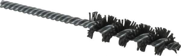 Osborn - 3/4" Diam Helical Nylon Tube Brush - 2-1/2" Brush Length, 5" OAL, 0.168" Diam Shank - Apex Tool & Supply