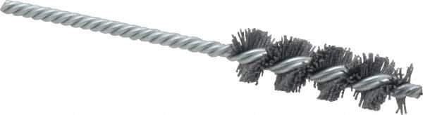 Osborn - 5/8" Diam Helical Nylon Tube Brush - 2" Brush Length, 5" OAL, 0.208" Diam Shank - Apex Tool & Supply