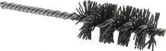 Osborn - 1-1/4" Diam Helical Nylon Tube Brush - 2-1/2" Brush Length, 5-1/2" OAL, 1/4" Diam Shank - Apex Tool & Supply