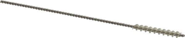 Osborn - 0.075" Diam Helical Nylon Tube Brush - 3/4" Brush Length, 4" OAL, 0.031" Diam Shank - Apex Tool & Supply