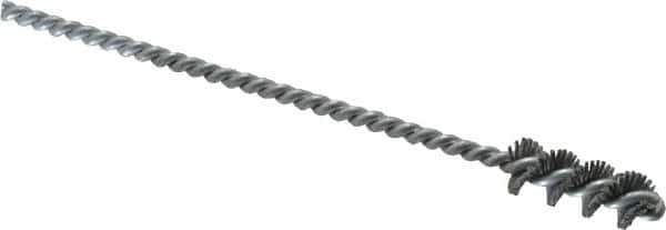 Osborn - 0.385" Diam Helical Nylon Tube Brush - 1" Brush Length, 5" OAL, 0.152" Diam Shank - Apex Tool & Supply