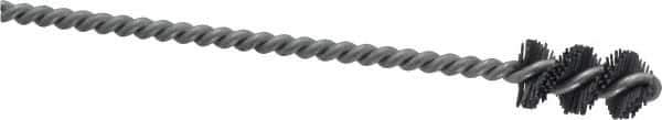 Osborn - 0.515" Diam Helical Nylon Tube Brush - 1" Brush Length, 5" OAL, 0.169" Diam Shank - Apex Tool & Supply