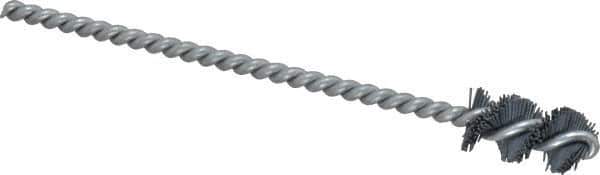 Osborn - 0.515" Diam Helical Nylon Tube Brush - 1" Brush Length, 5" OAL, 0.169" Diam Shank - Apex Tool & Supply