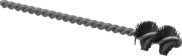 Osborn - 0.765" Diam Helical Nylon Tube Brush - 1" Brush Length, 5" OAL, 0.228" Diam Shank - Apex Tool & Supply