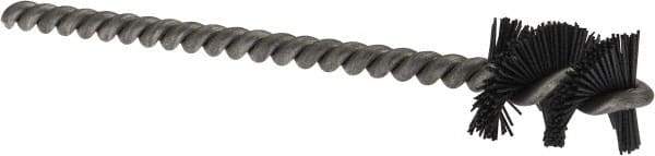 Osborn - 0.765" Diam Helical Nylon Tube Brush - 1" Brush Length, 5" OAL, 0.228" Diam Shank - Apex Tool & Supply