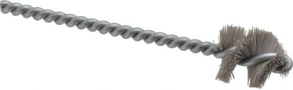 Osborn - 0.89" Diam Helical Nylon Tube Brush - 1" Brush Length, 5" OAL, 0.228" Diam Shank - Apex Tool & Supply