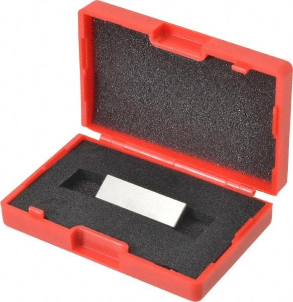 SPI - 0.1005" Rectangular Steel Gage Block - Accuracy Grade 0, Includes NIST Traceability Certification - Apex Tool & Supply