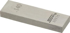 SPI - 0.14" Rectangular Steel Gage Block - Accuracy Grade 0, Includes NIST Traceability Certification - Apex Tool & Supply