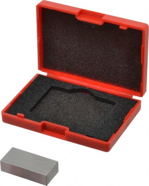 SPI - 0.65" Rectangular Steel Gage Block - Accuracy Grade 0, Includes NIST Traceability Certification - Apex Tool & Supply