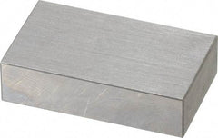 SPI - 0.8" Rectangular Steel Gage Block - Accuracy Grade 0, Includes NIST Traceability Certification - Apex Tool & Supply