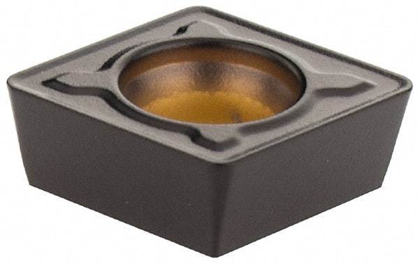 Kennametal - CPMT32.52 MF Grade KCPK30M Carbide Milling Insert - TiN/TiCN/Al2O3 Finish, 5/32" Thick, 0.3752" Inscribed Circle, 0.8mm Corner Radius - Apex Tool & Supply