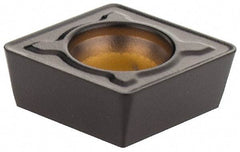 Kennametal - CPMT32.52 MF Grade KCPK30M Carbide Milling Insert - TiN/TiCN/Al2O3 Finish, 5/32" Thick, 0.3752" Inscribed Circle, 0.8mm Corner Radius - Apex Tool & Supply