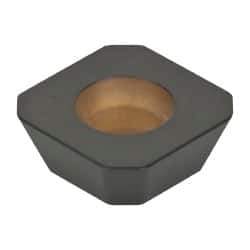 Kennametal - SEHW43 Grade KCPK30 Carbide Milling Insert - TiN/TiCN/Al2O3 Finish, 3/16" Thick, 1/2" Inscribed Circle, 1mm Corner Radius - Apex Tool & Supply