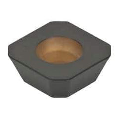 Kennametal - SEHW43 Grade KCPK30 Carbide Milling Insert - TiN/TiCN/Al2O3 Finish, 3/16" Thick, 1/2" Inscribed Circle, 1mm Corner Radius - Apex Tool & Supply