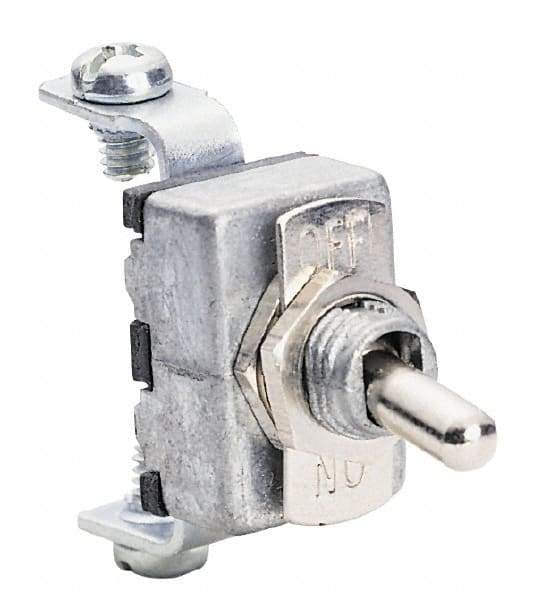 Gardner Bender - 2 Position, 12 Volt, 15 Amp, Motor Rated Toggle Switch - On Off Sequence, 1 Switch, Silver - Apex Tool & Supply