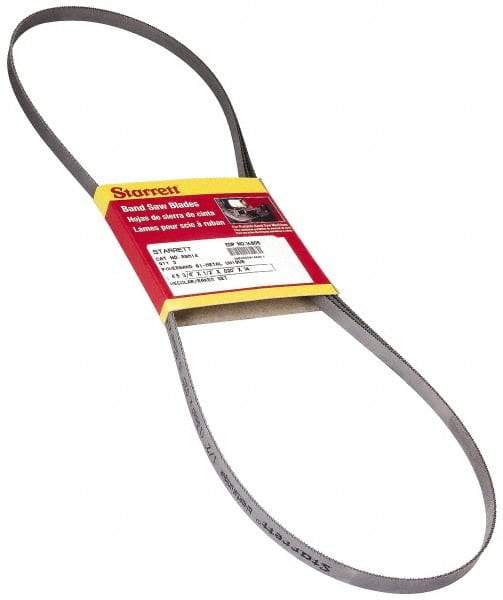 Starrett - 4' 5-3/4" Long x 0.02" Thick, 10 to 14 Teeth per Inch, Portable Band Saw Blade - Bi-Metal Blade, High Speed Steel Teeth, Toothed Edge - Apex Tool & Supply