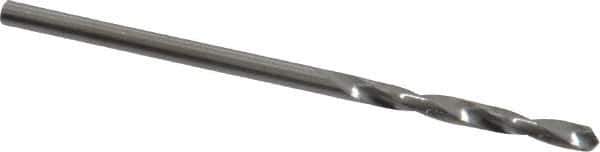 SGS - 5/64" 118° Solid Carbide Jobber Drill - Bright Finish, Right Hand Cut, Spiral Flute, Straight Shank, 1-3/4" OAL, Faceted Point - Apex Tool & Supply