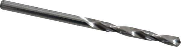 SGS - 9/64" 118° Solid Carbide Jobber Drill - Bright Finish, Right Hand Cut, Spiral Flute, Straight Shank, 2-1/2" OAL, Faceted Point - Apex Tool & Supply