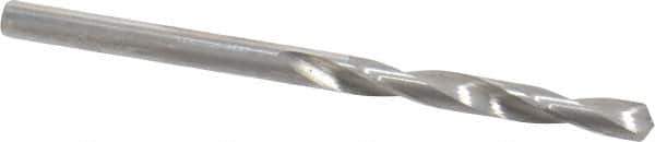 SGS - 5/32" 118° Solid Carbide Jobber Drill - Bright Finish, Right Hand Cut, Spiral Flute, Straight Shank, 2-1/2" OAL, Faceted Point - Apex Tool & Supply
