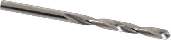 SGS - 11/64" 118° Solid Carbide Jobber Drill - Bright Finish, Right Hand Cut, Spiral Flute, Straight Shank, 2-3/4" OAL, Faceted Point - Apex Tool & Supply