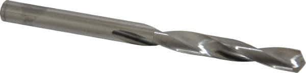 SGS - 17/64" 118° Solid Carbide Jobber Drill - Bright Finish, Right Hand Cut, Spiral Flute, Straight Shank, 3-1/2" OAL, Faceted Point - Apex Tool & Supply