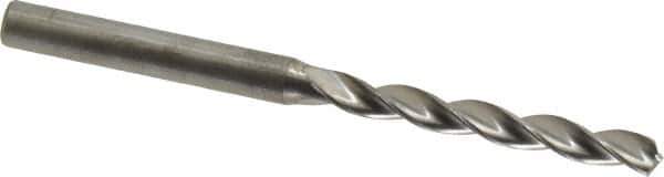 Kennametal - 5mm 130° Solid Carbide Jobber Drill - Bright Finish, Right Hand Cut, Spiral Flute, Straight Shank, 82mm OAL, Standard Point - Apex Tool & Supply