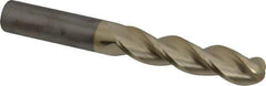 Accupro - 3/4" Diam, 3-1/4" LOC, 3 Flute Solid Carbide Ball End Mill - ZrN Finish, Single End, 6" OAL, 3/4" Shank Diam, Spiral Flute - Apex Tool & Supply