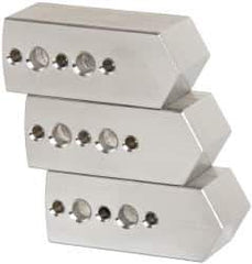 Northfield - 4" & Up Chuck Capacity, Northfield Air Style Attachment, Square Soft Lathe Chuck Jaw - 3 Jaws, Aluminum, 1.895mm Long x 3/4" Wide x 3/4" High - Apex Tool & Supply