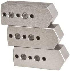 Northfield - 4" & Up Chuck Capacity, Northfield Air Style Attachment, Square Soft Lathe Chuck Jaw - 3 Jaws, Steel, 1.895mm Long x 3/4" Wide x 3/4" High - Apex Tool & Supply