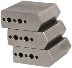 Northfield - 4" & Up Chuck Capacity, Northfield Air Style Attachment, Square Soft Lathe Chuck Jaw - 3 Jaws, Steel, 1.895mm Long x 3/4" Wide x 1-1/2" High - Apex Tool & Supply