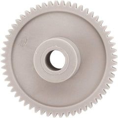 Made in USA - 32 Pitch, 1-3/4" Pitch Diam, 1-13/16" OD, 56 Tooth Spur Gear - 3/16" Face Width, 5/16" Bore Diam, 43/64" Hub Diam, 20° Pressure Angle, Acetal - Apex Tool & Supply